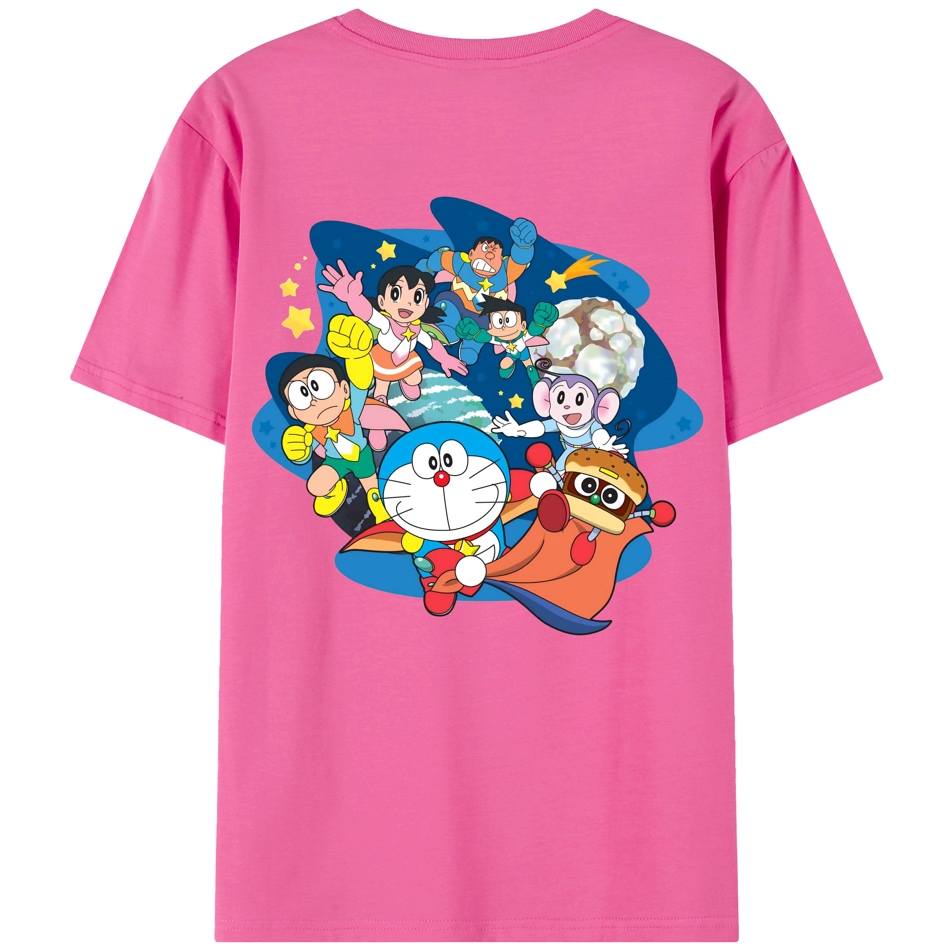 （画像用） ドラえもん Doraemon レディース半袖Tシャツ(バックプリント)
